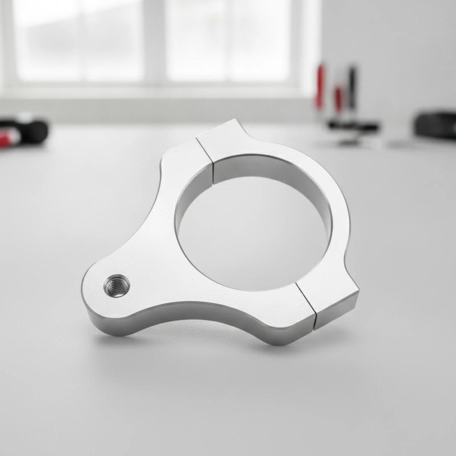Steering Damper Mounting Clamp Anodized Damper Mounting Clamp Motorcycle Fork Tube Bracket Compact Hardware Corrosion-Resistant
Steering Damper Mounting Clamp Anodized Damper Mounting Clamp Motorcycle Fork Tube Bracket Compact Hardware Corrosion-Resistant