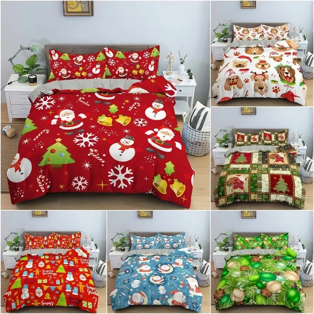 Santa Claus Snowman Duvet Cover Set 3D Print Christmas Bedding Set Luxury Cozy Quilt Cover With Pillowcase King Twin Bedclothes
Santa Claus Snowman Duvet Cover Set 3D Print Christmas Bedding Set Luxury Cozy Quilt Cover With Pillowcase King Twin Bedclothes