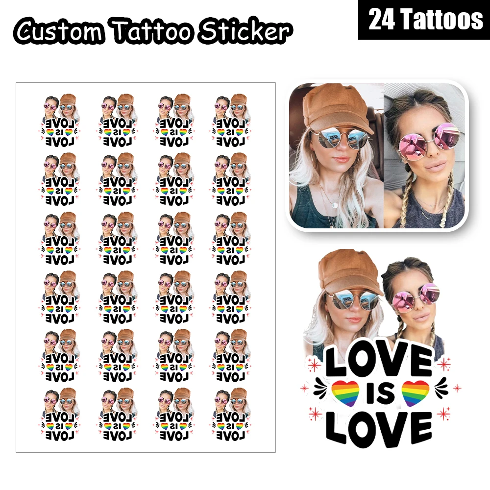 24 Design Love is love Heart Star Wing Customized Personalized Waterproof Temporary Tattoo Sticker For Pride Month Holiday Party
24 Design Love is love Heart Star Wing Customized Personalized Waterproof Temporary Tattoo Sticker For Pride Month Holiday Party