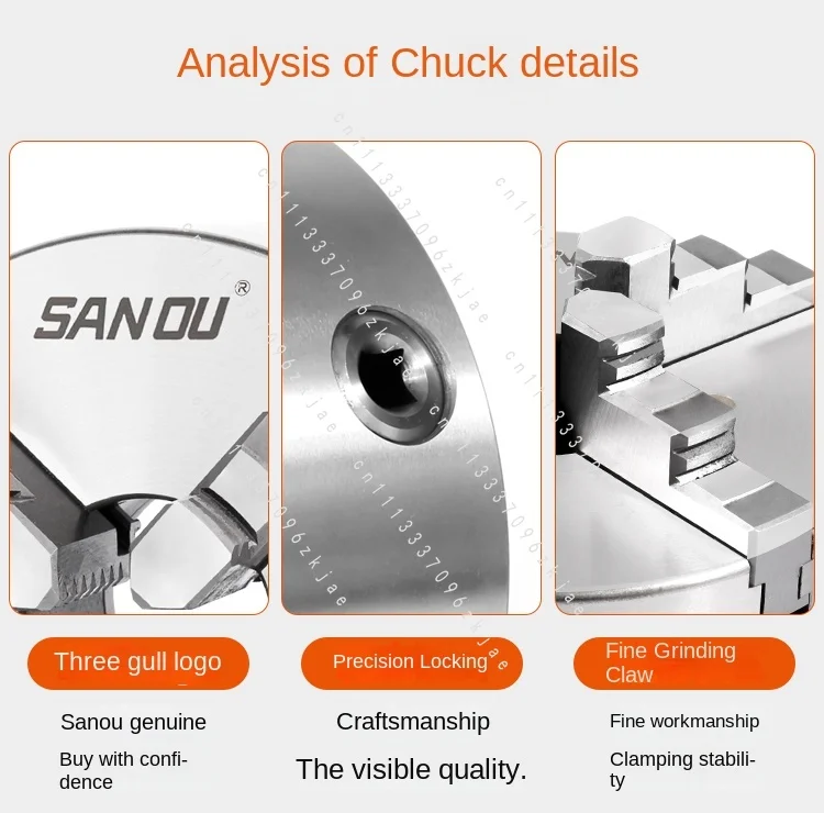 Sanou K12 Four-jaw Chuck Self-centering Precision Machining Center Lathe Manual Power Size 100/160/200/250
Sanou K12 Four-jaw Chuck Self-centering Precision Machining Center Lathe Manual Power Size 100/160/200/250