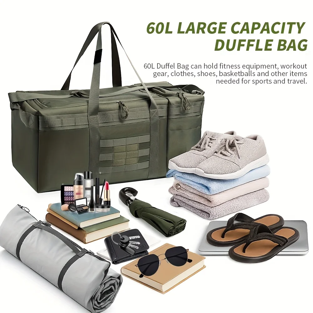 60L Large Capacity Luggage Bag with Independent Shoe Compartments, Weekender Carry On for Gym/Soccer/Camping, Season Gifts
60L Large Capacity Luggage Bag with Independent Shoe Compartments, Weekender Carry On for Gym/Soccer/Camping, Season Gifts