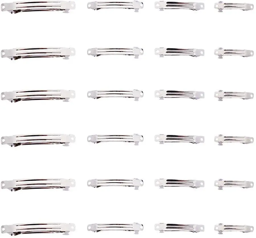 Iron Hair Barrette Findings French Hair Clip Findings Platinum Color 39~78x6~9mm 120pcs/set
Iron Hair Barrette Findings French Hair Clip Findings Platinum Color 39~78x6~9mm 120pcs/set