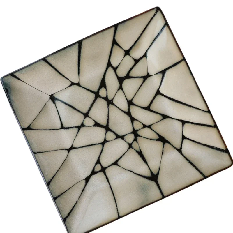 *Creative Home Western Steak Plate, Square Ceramics 8-inch Square Plate Western Tableware Pasta Plate Kiln Glaze
*Creative Home Western Steak Plate, Square Ceramics 8-inch Square Plate Western Tableware Pasta Plate Kiln Glaze