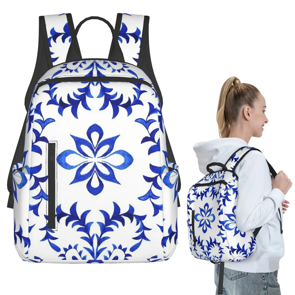 Azulejo Portuguese Tile Watercolor Artwork 19 Backpack Student BookBag Children School Bag Laptop Shoulder Bags Boys Girls
Azulejo Portuguese Tile Watercolor Artwork 19 Backpack Student BookBag Children School Bag Laptop Shoulder Bags Boys Girls