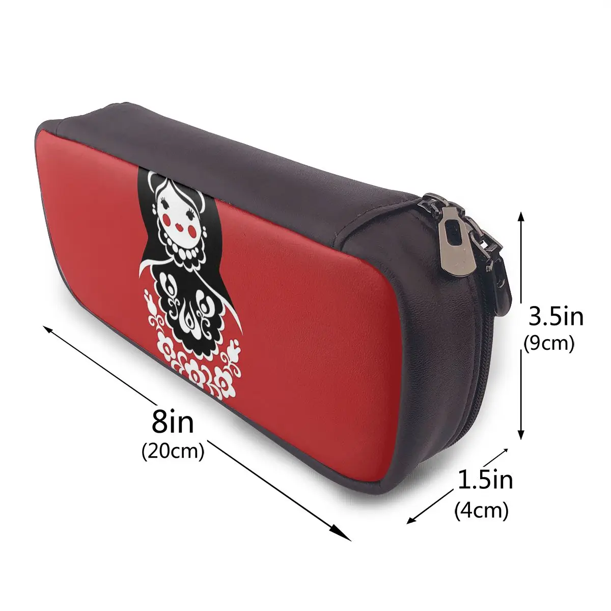 Matryoshka Leather Pencil Case for Kids School Pen Box Pencil Bag Stationery Supplies Pen Holder Bag
Matryoshka Leather Pencil Case for Kids School Pen Box Pencil Bag Stationery Supplies Pen Holder Bag