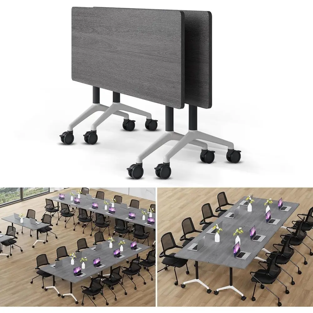 Large Oak Grey Mobile Seminar Table with Wheels (2pack, 47.2" D X 23.6" W X 29.5" H)
Large Oak Grey Mobile Seminar Table with Wheels (2pack, 47.2" D X 23.6" W X 29.5" H)