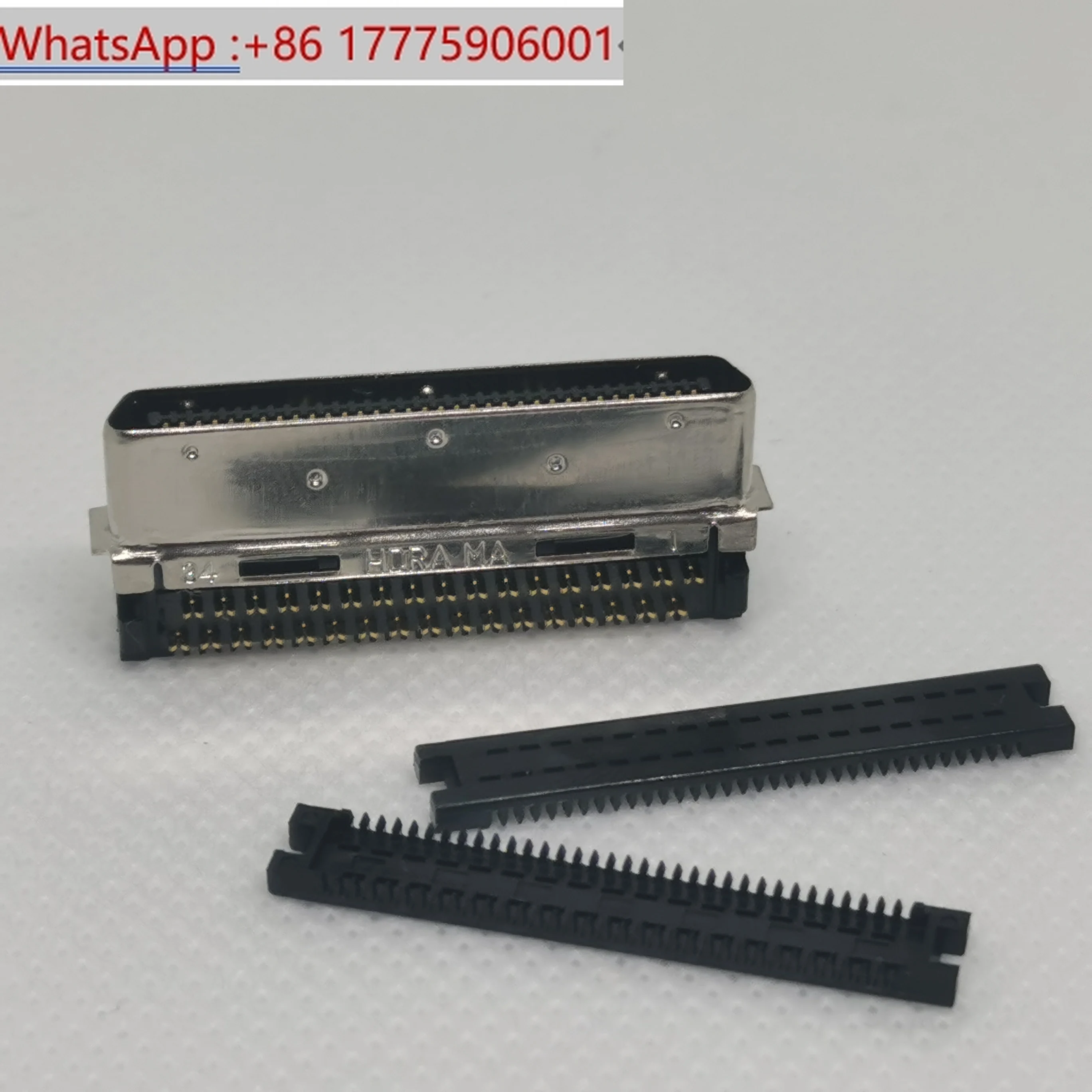 HDRA-E68MA + HTK 68P SCSI VHDCI Female Slotted, Double Sided Crimp Piercing Cable Plug
HDRA-E68MA + HTK 68P SCSI VHDCI Female Slotted, Double Sided Crimp Piercing Cable Plug