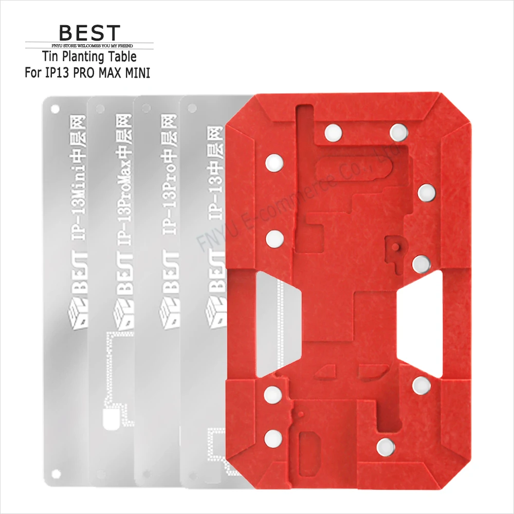 Tin Planting Table BEST BST-082 4 In 1 for IP 13 PRO MAX Mini CPU Positioning BGA Soldering Reballing Magnetic Repair Stencil
Tin Planting Table BEST BST-082 4 In 1 for IP 13 PRO MAX Mini CPU Positioning BGA Soldering Reballing Magnetic Repair Stencil