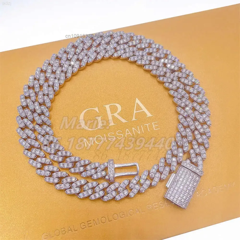 6mm 8mm Hip Hop Necklace for Girl S925 with Vvs Moissanite Iced Out Diamond Cuban Link Moissanite Jewelry
6mm 8mm Hip Hop Necklace for Girl S925 with Vvs Moissanite Iced Out Diamond Cuban Link Moissanite Jewelry