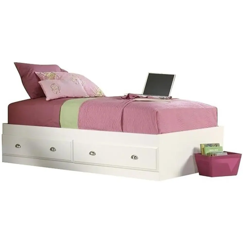 Ply Row Contemporary Wood Twin Size Mates Bed, Sot White inish, Under Bed Storage with 2 Ders and Removable Dividers, 76.75" D x
Ply Row Contemporary Wood Twin Size Mates Bed, Sot White inish, Under Bed Storage with 2 Ders and Removable Dividers, 76.75" D x