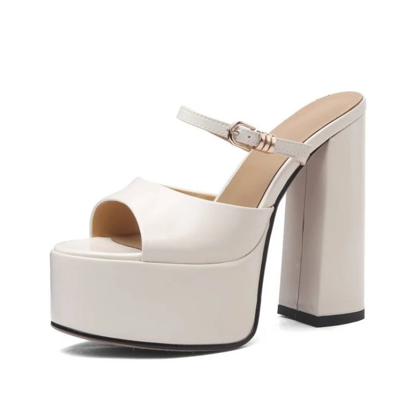 Heels Slippers Thick Heel Slip-On Platform Open Toe Fashion trend simple and elegant Comfortable Retro
Heels Slippers Thick Heel Slip-On Platform Open Toe Fashion trend simple and elegant Comfortable Retro