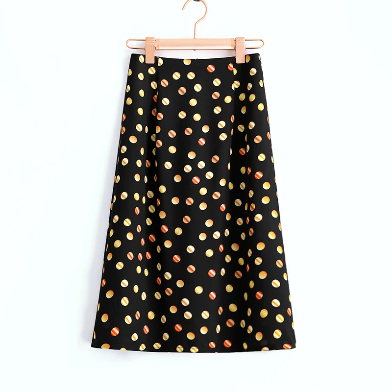Black Print Skirt Chiffon Polka Gold Dot Design Long Maxi Women 2023 Summer Korean Fashion Elegant Aesthetic High Waist Female
Black Print Skirt Chiffon Polka Gold Dot Design Long Maxi Women 2023 Summer Korean Fashion Elegant Aesthetic High Waist Female