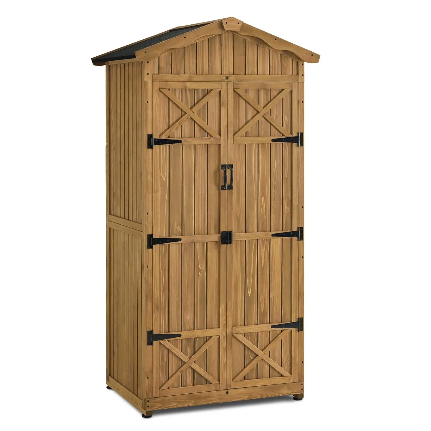 75in Lockable Wooden Outdoor Storage Cabinet with Removable Shelves for Yard Patio Lawn, Customized
75in Lockable Wooden Outdoor Storage Cabinet with Removable Shelves for Yard Patio Lawn, Customized