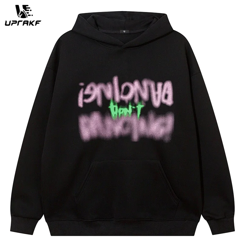 UPRAKF Hip Hop Pullover Long Sleeve Hoodie Faded Letter Print High Quality Casual Streetwear Harajuku Loose Tops
UPRAKF Hip Hop Pullover Long Sleeve Hoodie Faded Letter Print High Quality Casual Streetwear Harajuku Loose Tops