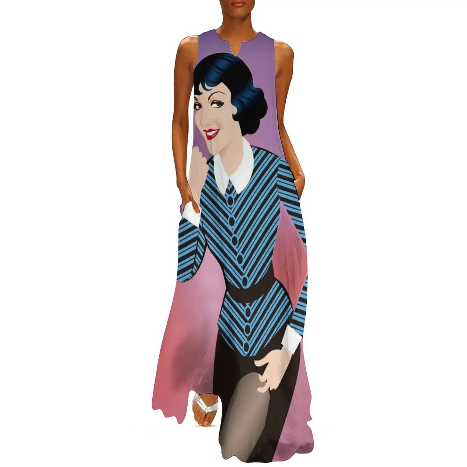 Claudette Colbert Long Dress birthday dress for women Dress woman summer woman 2025 trendy
Claudette Colbert Long Dress birthday dress for women Dress woman summer woman 2025 trendy