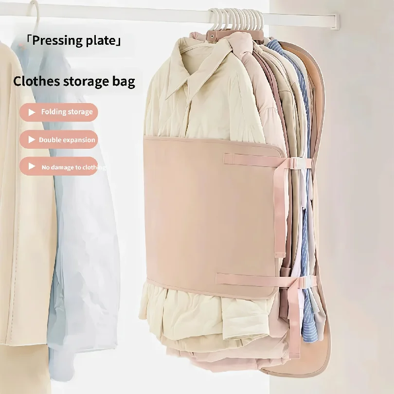 Space-saving Compression Garment Storage Hanger with Buttonst Foldable Fabric Down Jacket Clothing Organizer
Space-saving Compression Garment Storage Hanger with Buttonst Foldable Fabric Down Jacket Clothing Organizer