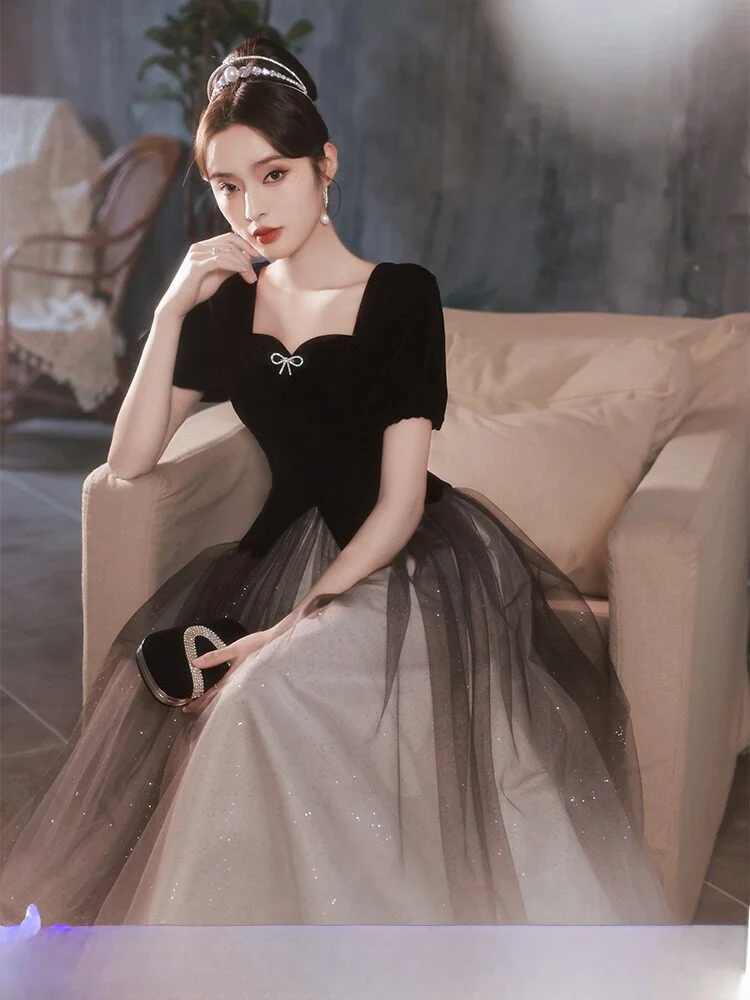 Elegant Black Evening Gown Women's Simple Chic Piano Chorus Performance Dress Adult Ceremony A-Line Skirt Long Dress
Elegant Black Evening Gown Women's Simple Chic Piano Chorus Performance Dress Adult Ceremony A-Line Skirt Long Dress