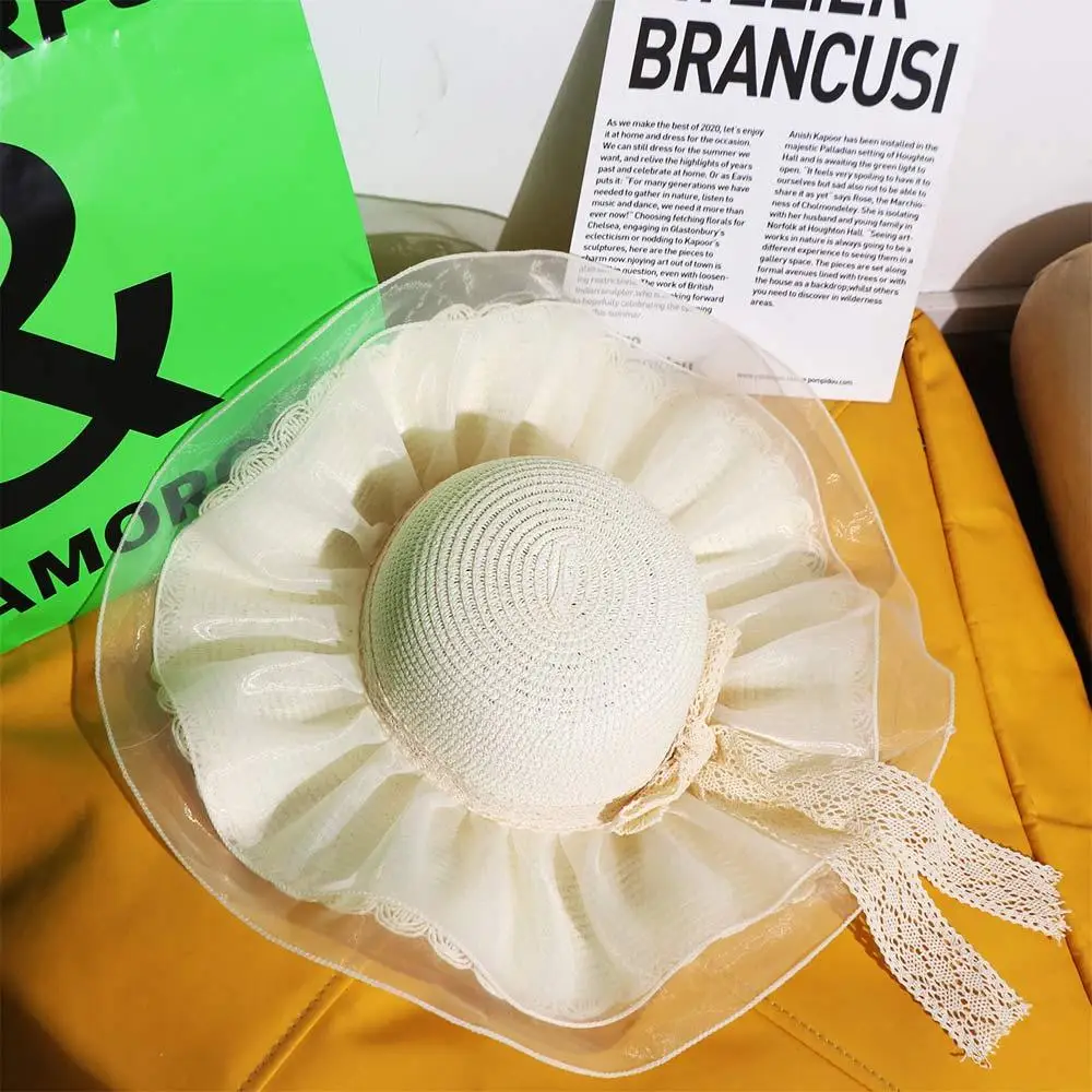 Foldable Spring Summer Women's Straw Hat Lace Bow Big Brim Sun Hat Beach Travel Sun Protection Cap Girls
Foldable Spring Summer Women's Straw Hat Lace Bow Big Brim Sun Hat Beach Travel Sun Protection Cap Girls