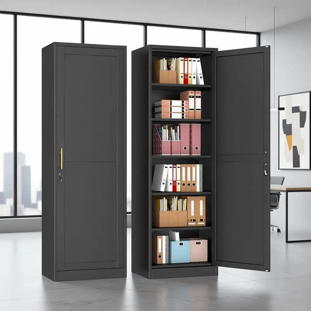 67 Inch Tall Steel Storage Cabinet with 5 Adjustable Shelves, Lockable Metal Locker for Home, School, Office, Garage, and Gym Us
67 Inch Tall Steel Storage Cabinet with 5 Adjustable Shelves, Lockable Metal Locker for Home, School, Office, Garage, and Gym Us