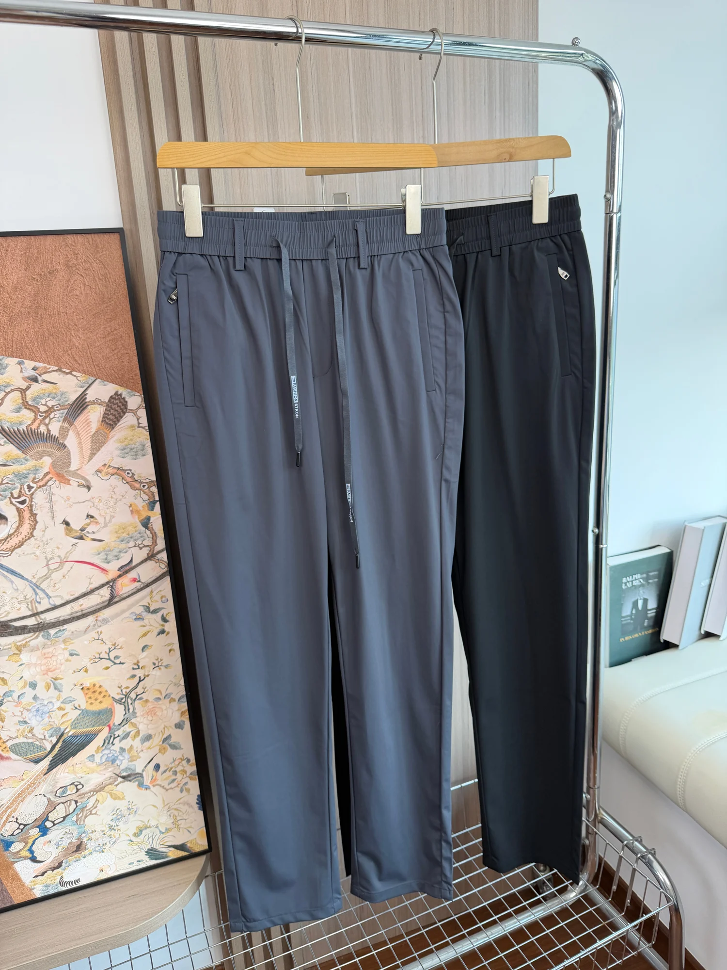 Cool Smooth Summer Thin Breathable Elastic Comfortable Sports Casual Pants for Men Straight Leg mid Waist Casual Wear
Cool Smooth Summer Thin Breathable Elastic Comfortable Sports Casual Pants for Men Straight Leg mid Waist Casual Wear