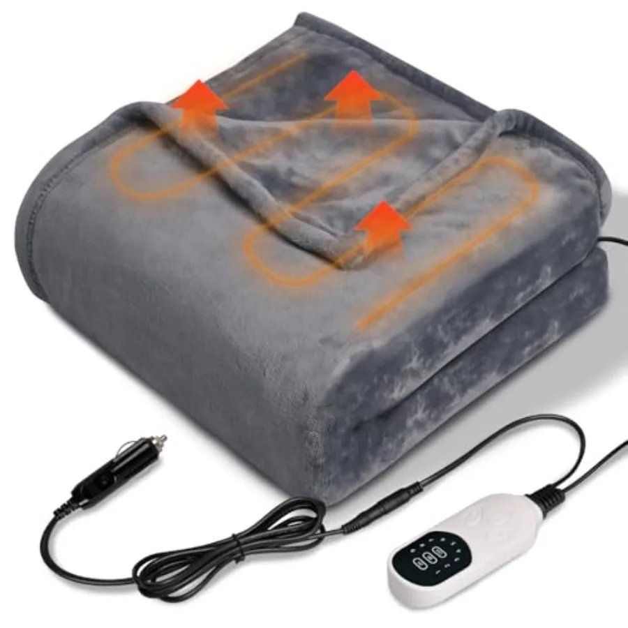 12V Heated Car Blanket Flannel Gentle Soft with 3 Time 9 Heating Settings Portable Electric Automobile Heating Throw Warm Gifts
12V Heated Car Blanket Flannel Gentle Soft with 3 Time 9 Heating Settings Portable Electric Automobile Heating Throw Warm Gifts