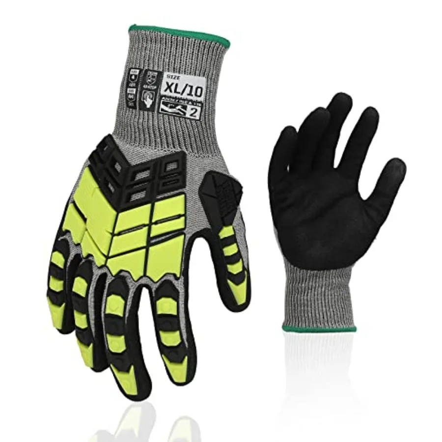 Safety Work Gloves, Impact Gloves for Men Women, Cut Resistant Non-Slip Heavy Duty Gloves with Nitrile Grip, Touch Screen Glove
Safety Work Gloves, Impact Gloves for Men Women, Cut Resistant Non-Slip Heavy Duty Gloves with Nitrile Grip, Touch Screen Glove