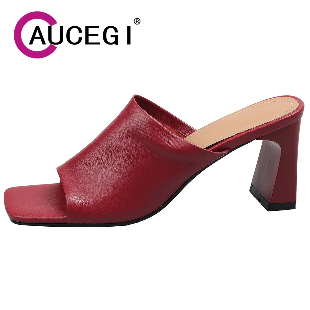 Aucegi/модные женские сандалии на толстом высоком каблуке, роскошный дизайн, тапочки с квадратным носком, базовая модель, вечерние модельные туфли из натуральной кожи
Aucegi/модные женские сандалии на толстом высоком каблуке, роскошный дизайн, тапочки с квадратным носком, базовая модель, вечерние модельные туфли из натуральной кожи