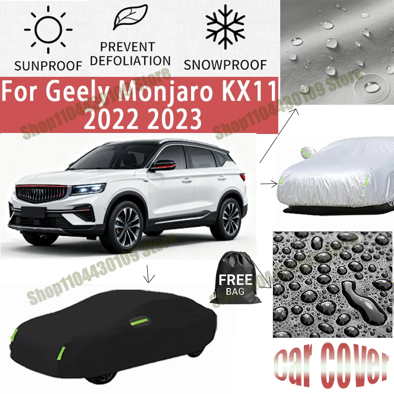 For Geely Monjaro KX11 2022 2023 Car Cover Outdoor Protection Covers Snow Sunshade Waterproof Dustproof Exterior UV Car
For Geely Monjaro KX11 2022 2023 Car Cover Outdoor Protection Covers Snow Sunshade Waterproof Dustproof Exterior UV Car
