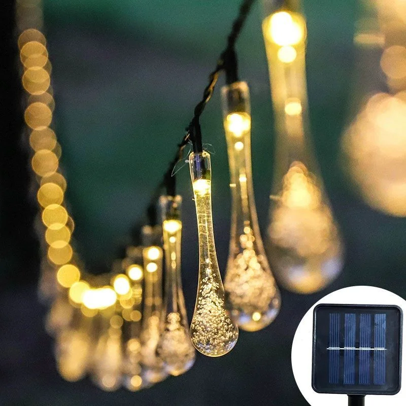 Water Drop Solar String Lights Waterproof Outdoor Decoration Garland Fariy Lights Wedding Birthday Party Garden
Water Drop Solar String Lights Waterproof Outdoor Decoration Garland Fariy Lights Wedding Birthday Party Garden