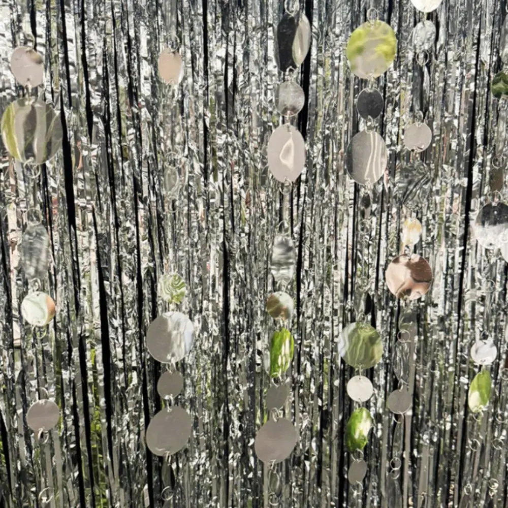 10PCS 1 Meter Sequins Hanging Foil Curtains Gold Silver Flash Curtains Sequin Bead Strings Glitter Bead Indoor Home Decoration
10PCS 1 Meter Sequins Hanging Foil Curtains Gold Silver Flash Curtains Sequin Bead Strings Glitter Bead Indoor Home Decoration