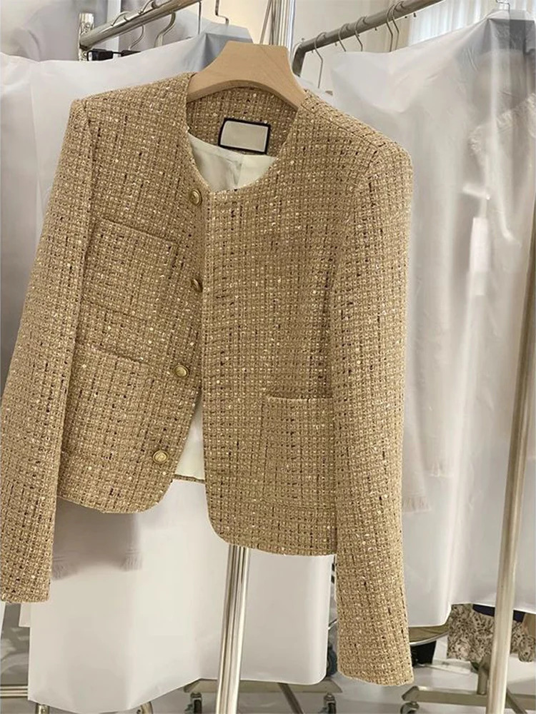 Ele ort Coat Women's Spring Autumn 2025 New ular Thiened Tweed Top Quali Ladylike Sle Button round Ne Long S...
Ele ort Coat Women's Spring Autumn 2025 New ular Thiened Tweed Top Quali Ladylike Sle Button round Ne Long S...
