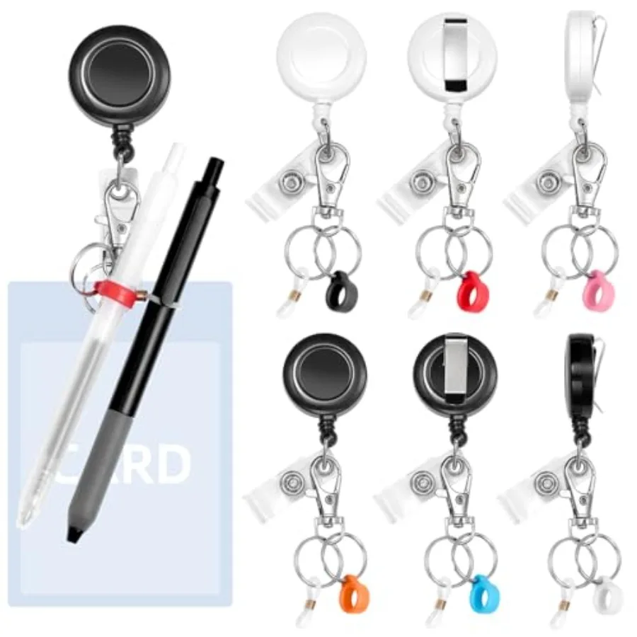 6 Pcs Pen Holders - Retractable Badge Reel, Pen Clip for Lanyard, Nurse ID Badge Holder, Office Hospital Accessories
6 Pcs Pen Holders - Retractable Badge Reel, Pen Clip for Lanyard, Nurse ID Badge Holder, Office Hospital Accessories