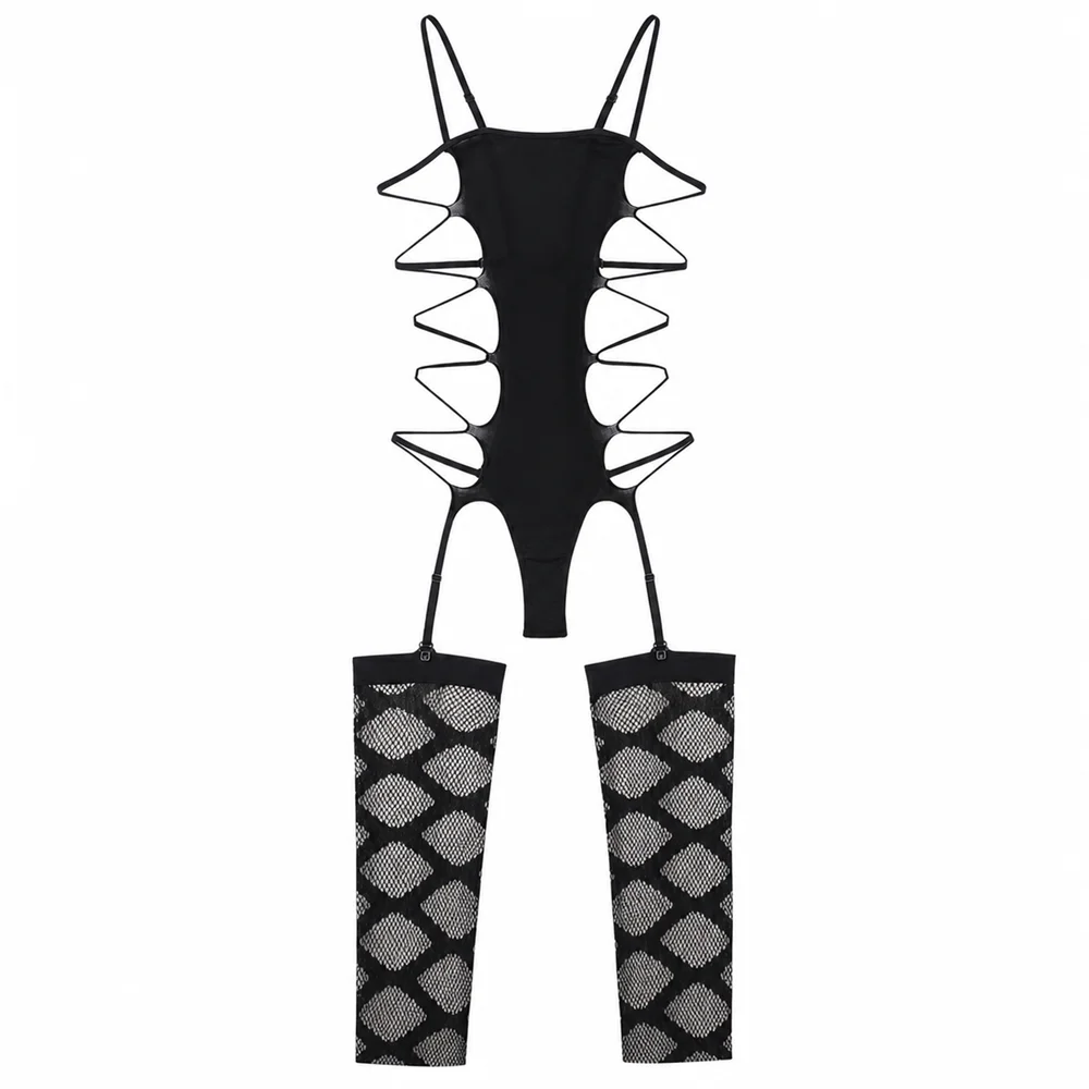 One Piece Fishnet Bodysuit Sheer Lingerie Women Catsuit Stocking Sleepwear Exotic Teddy Intimate Nightwear Classic Outfit
One Piece Fishnet Bodysuit Sheer Lingerie Women Catsuit Stocking Sleepwear Exotic Teddy Intimate Nightwear Classic Outfit