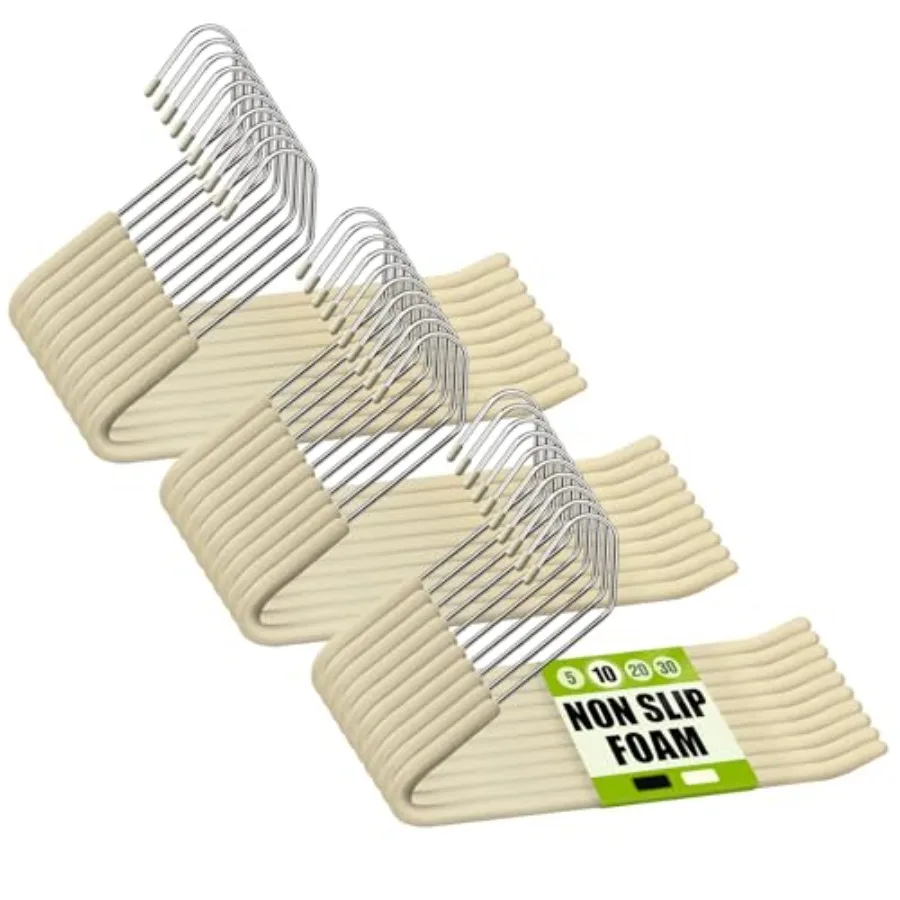 Open Ended Non Slip Sponge Padded Pants Hangers - Chrome Plating Foam Heavy Duty Space Saving 30
Open Ended Non Slip Sponge Padded Pants Hangers - Chrome Plating Foam Heavy Duty Space Saving 30