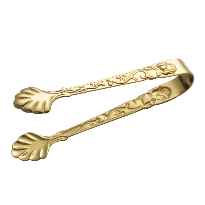 304 Stainless Steel Ice Cube Clip European Embossed Rose Food Tongs Steak Bread Clamp Tweezers Kitchen Accessories
304 Stainless Steel Ice Cube Clip European Embossed Rose Food Tongs Steak Bread Clamp Tweezers Kitchen Accessories