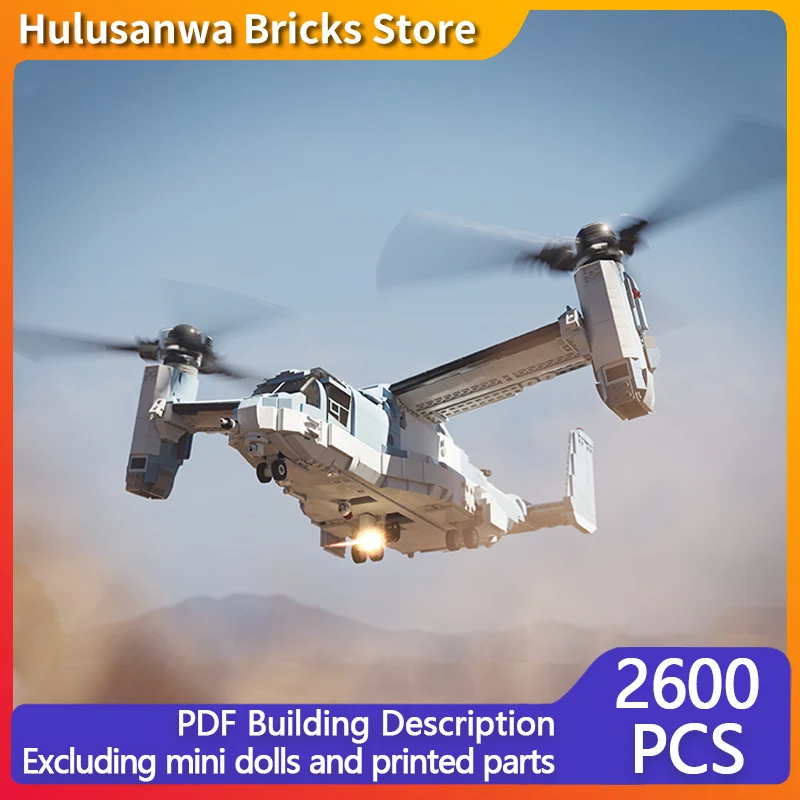 MV-22 Tiltrotor Military Aircraft Model MOC Building Bricks War Equipment Modular Technology Gifts Holiday Assemble Children Toy
MV-22 Tiltrotor Military Aircraft Model MOC Building Bricks War Equipment Modular Technology Gifts Holiday Assemble Children Toy