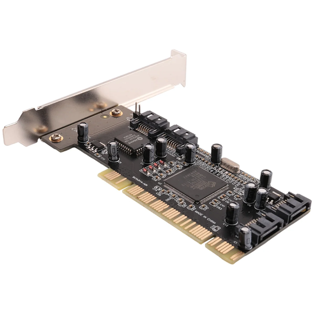 B68C 3114 Array Card SATA Expansion Card 4-Port Expansion PCI to SATA Conversion Card
B68C 3114 Array Card SATA Expansion Card 4-Port Expansion PCI to SATA Conversion Card