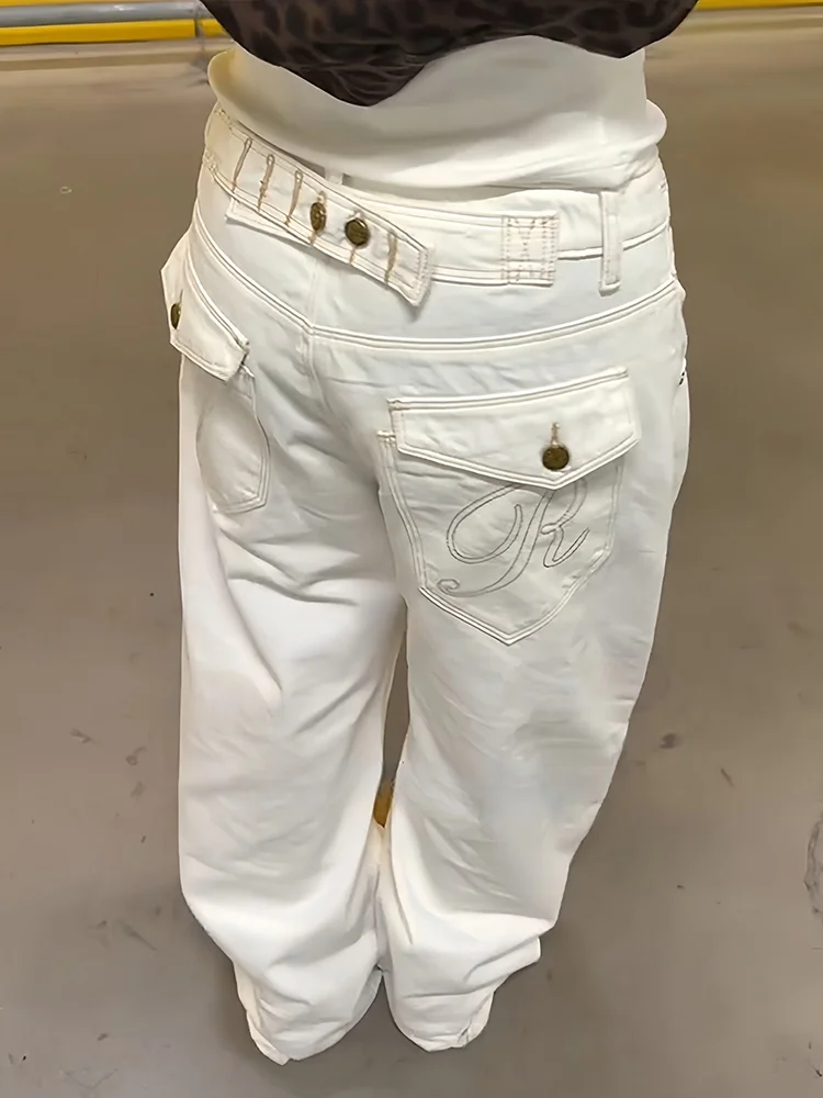 American Style Spicy Girl Personality Match Bamboo Texture Jeans Women Summer Vintage Design Paris Button Slim Floor-Length P...
American Style Spicy Girl Personality Match Bamboo Texture Jeans Women Summer Vintage Design Paris Button Slim Floor-Length P...