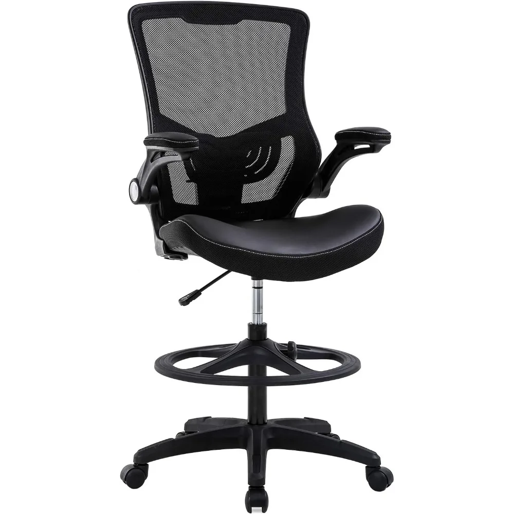 Drafting Chair Ergonomic Tall Office Chair Standing Desk Chair with Flip Up Arms Foot Rest Back Support Adjustable Height Mesh D
Drafting Chair Ergonomic Tall Office Chair Standing Desk Chair with Flip Up Arms Foot Rest Back Support Adjustable Height Mesh D