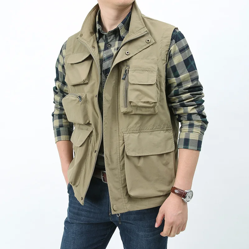 Sleeveless Parka Man Spring VEST Summer Fishing Clothing Best Jacket Work Men's Hunting Camping Mesh Mens Jackets and Coats Coat
Sleeveless Parka Man Spring VEST Summer Fishing Clothing Best Jacket Work Men's Hunting Camping Mesh Mens Jackets and Coats Coat