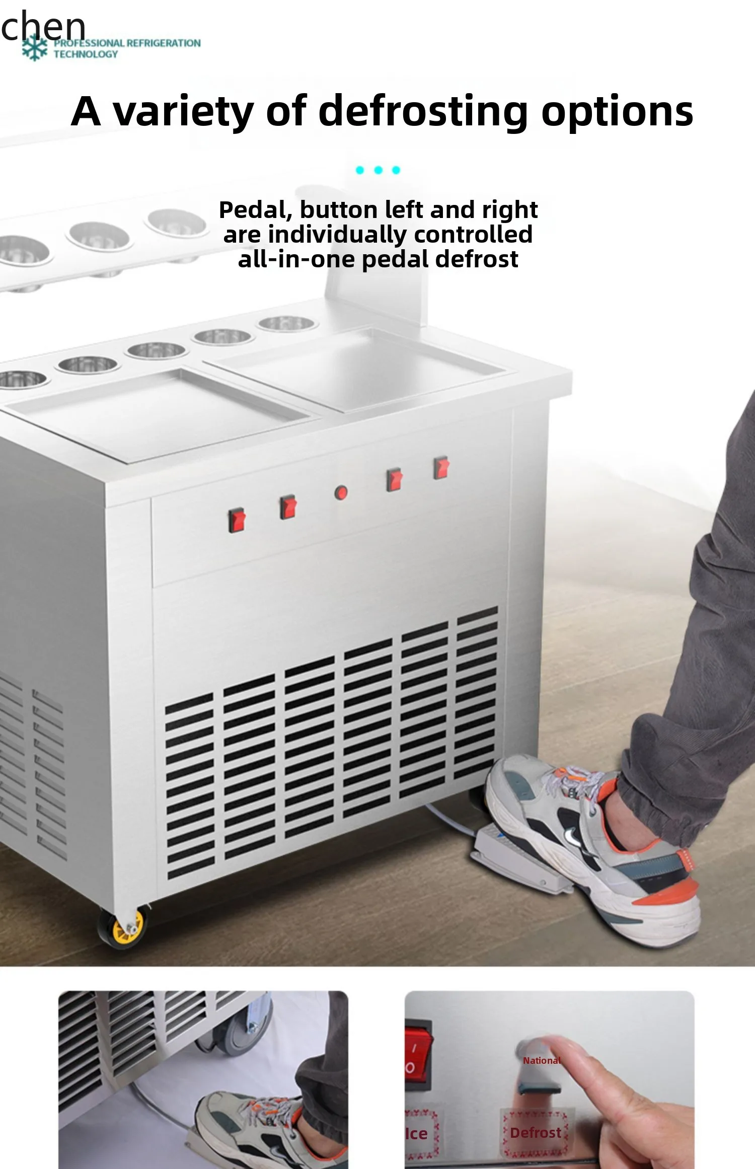CC21 Fried Yogurt Machine Commercial Fried Ice Machine Stall Snowflake Cheese Machine Fully Automatic
CC21 Fried Yogurt Machine Commercial Fried Ice Machine Stall Snowflake Cheese Machine Fully Automatic
