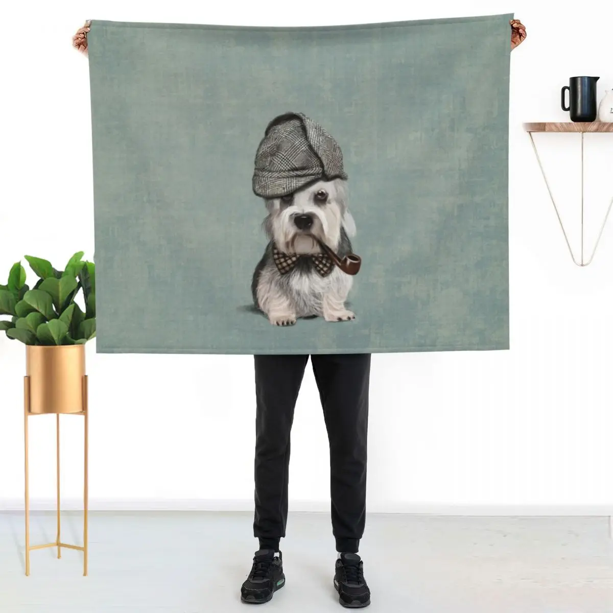 Dandie Dinmont Terrier Detective Throw Blanket Stylish Couch Blanket for Home Living Room
Dandie Dinmont Terrier Detective Throw Blanket Stylish Couch Blanket for Home Living Room