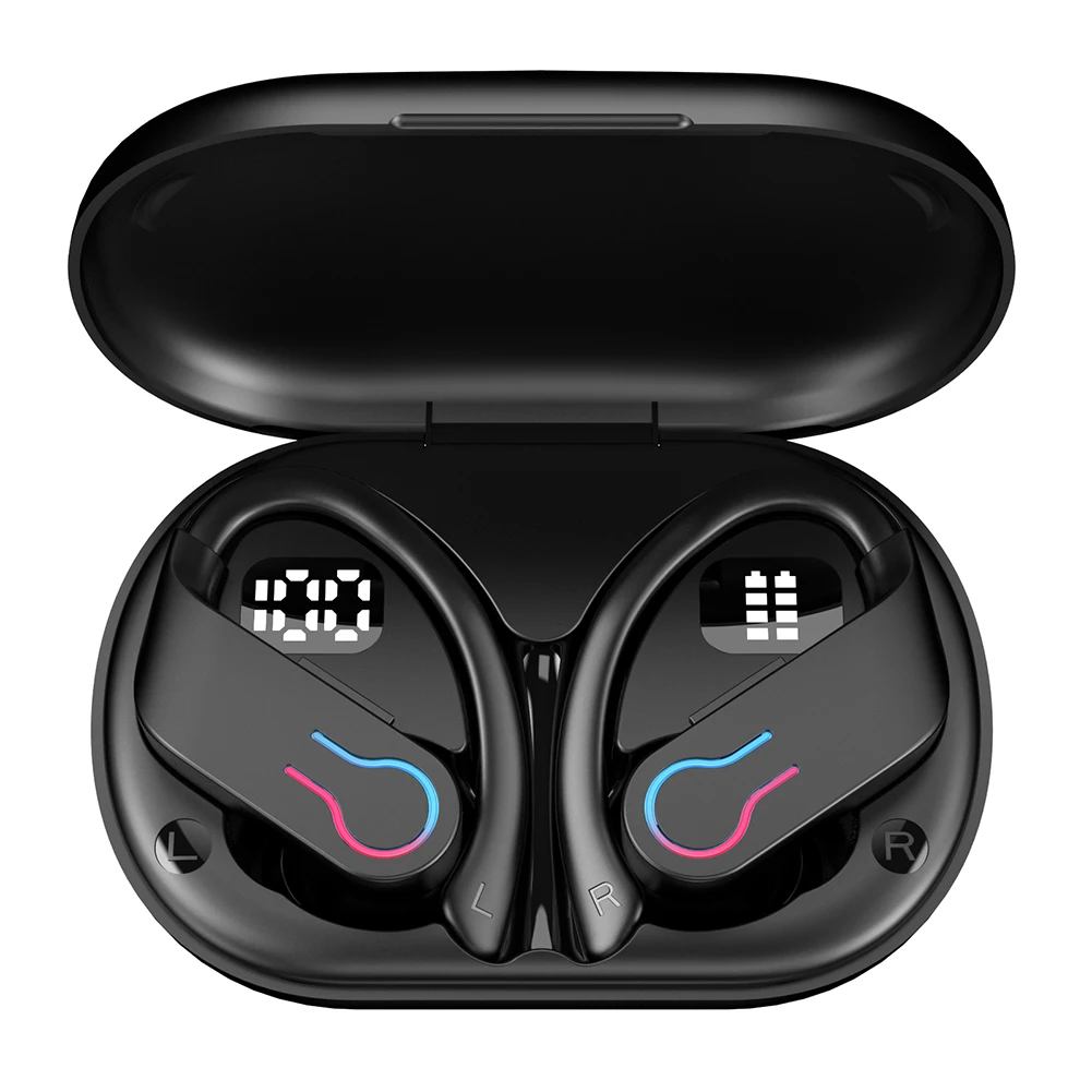 Wireless Earbuds with Earhooks Built-in Mic Earphones BT 5.3 Headphones Headset for Sports Running Workout Gym
Wireless Earbuds with Earhooks Built-in Mic Earphones BT 5.3 Headphones Headset for Sports Running Workout Gym