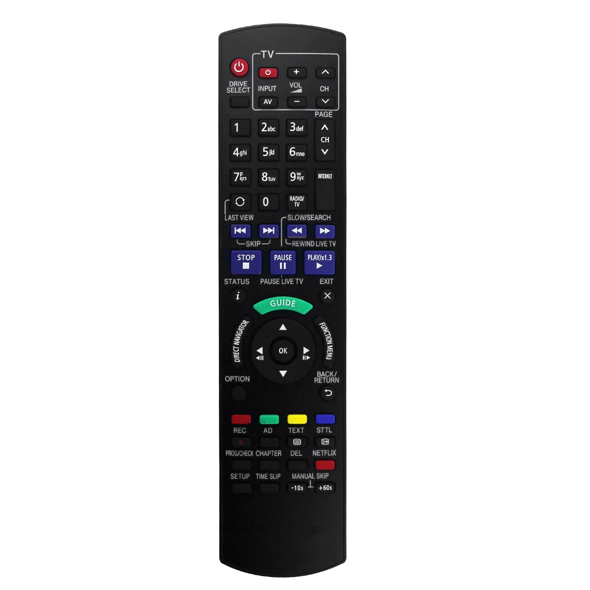 Сменный пульт дистанционного управления N2QAYB000780 для Panasonic Blu-Ray DVD-рекордера
Сменный пульт дистанционного управления N2QAYB000780 для Panasonic Blu-Ray DVD-рекордера