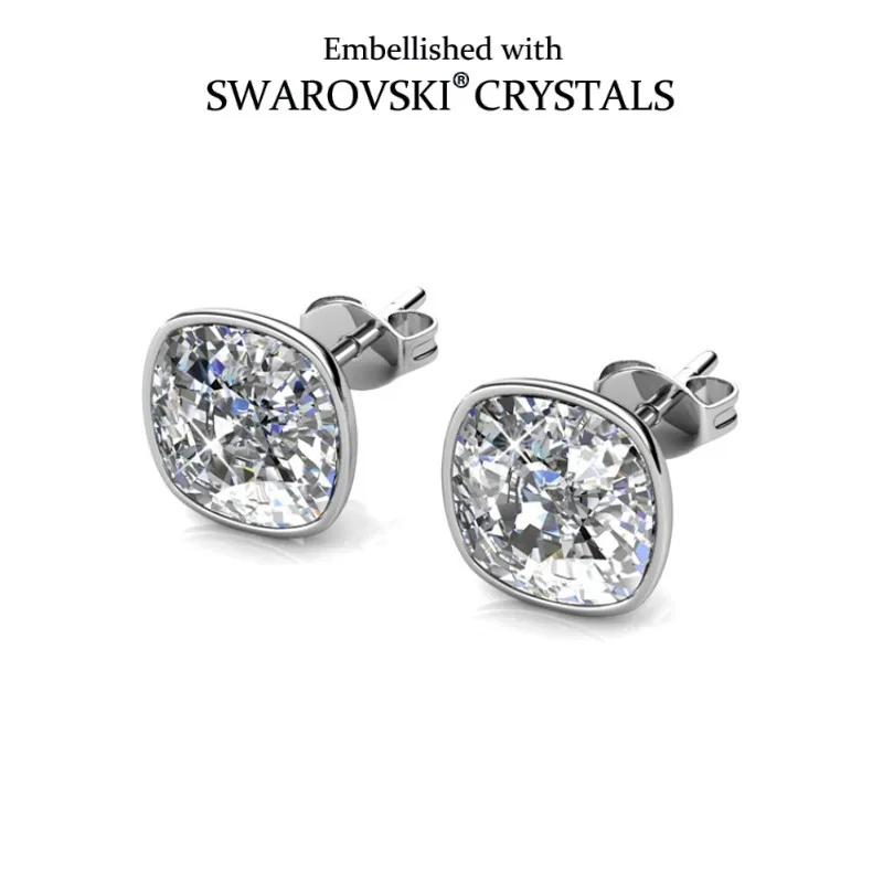 Daisini Sparkling Cushion Cut Geometric Design Earrings with Swarovski Crystals for Women Piercing Jewelry Trendy Accessories
Daisini Sparkling Cushion Cut Geometric Design Earrings with Swarovski Crystals for Women Piercing Jewelry Trendy Accessories