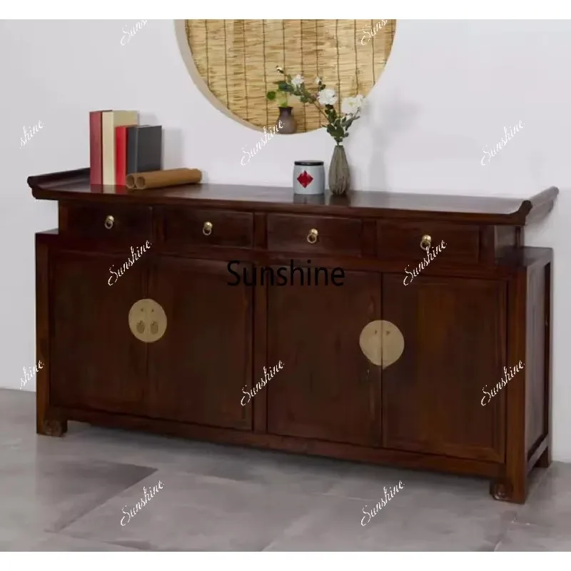 New Chinese-style entrance cabinet Antique warped head cabinet
New Chinese-style entrance cabinet Antique warped head cabinet
