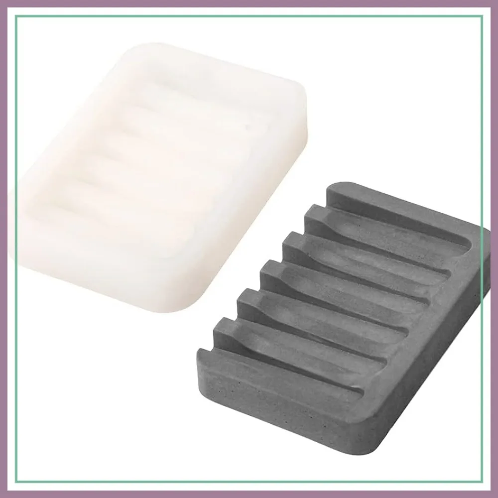 Soap Dish Silicone Mold for Cement DIY Homemade Soap Tray Moulds Curved Surface Art Bathroom Decor
Soap Dish Silicone Mold for Cement DIY Homemade Soap Tray Moulds Curved Surface Art Bathroom Decor