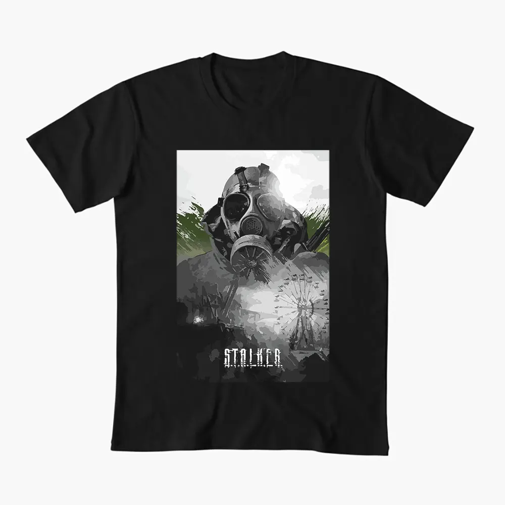Stalker Gas Mask S.T.A.L.K.E.R Call of Pripyat Gift t shirt Nuclear Disaster Zone Chernobyl Graphic Clothes Short Sleeve Tee
Stalker Gas Mask S.T.A.L.K.E.R Call of Pripyat Gift t shirt Nuclear Disaster Zone Chernobyl Graphic Clothes Short Sleeve Tee