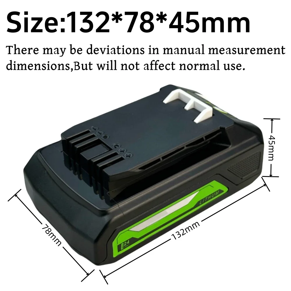 Rechargeable Battery Replacement 29842 29852 BAG708 29322 21342 For Greenworks 24V Power Tool Battery 3000mAh Li-ion
Rechargeable Battery Replacement 29842 29852 BAG708 29322 21342 For Greenworks 24V Power Tool Battery 3000mAh Li-ion