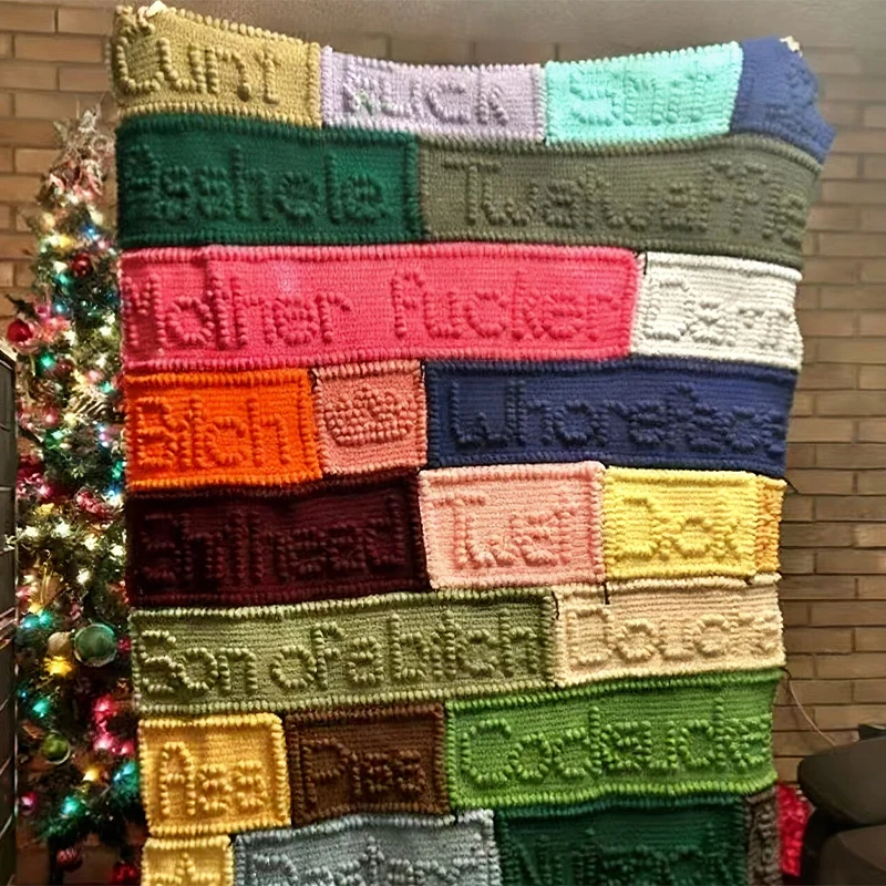 Handcrafted Funny Cussword Blanket Soft Throw with Swear Words for Adult Humor Unique Gift for Friends Couch Bedroom Decor
Handcrafted Funny Cussword Blanket Soft Throw with Swear Words for Adult Humor Unique Gift for Friends Couch Bedroom Decor